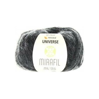 Mirafil Příze Universe Solid 455 - šedá melange