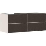 Hansgrohe Xevolos E - Шкаф за мивка, 137x56x55 см, 4 чекмеджета, матово бежово/текстилно тъмносив 54237660 (54237660)