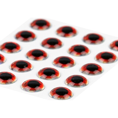 Sybai Epoxidové Oči 3D Epoxy Eyes Holographic Red 7 mm