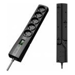 Everlast EVER CLASSIC - Surge protector - AC 250 V - 2500 Watt - output connectors: 5 - 5 m cord - black