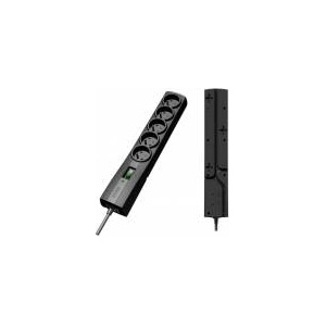 Everlast EVER CLASSIC - Surge protector - AC 250 V - 2500 Watt - output connectors: 5 - 5 m cord - black
