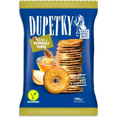 Dupetky talarky cibuľa med horčica 160 g