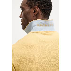 Hackett London Памучна тениска с яка (HM5600148)