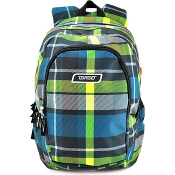 Target batoh Kostkovaný zeleno-modrá