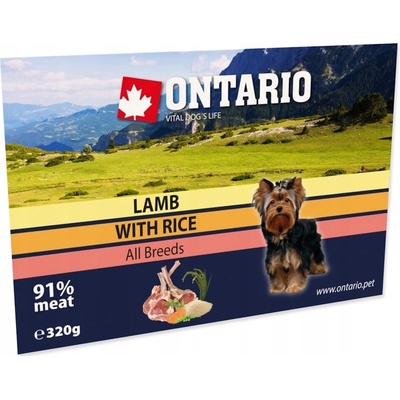 Ontario Adult Dog Lamb with rice 320 g