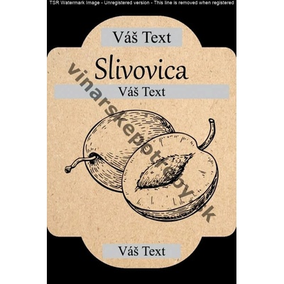 Etiketa slivovica vz8