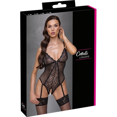 Průhledné body s otevřeným klínem z kol. lingerie zn. Cottelli Collection – Zboží Mobilmania