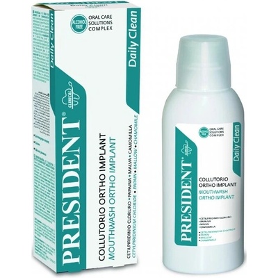 PresiDENT Ortho Implant antibakteriální pro rovnátka a implantáty 200 ml – Zboží Dáma