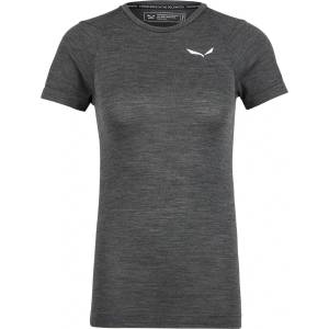 Salewa Дамско мериносово термобельо Salewa Women's Zebru Fresh AMR T-Shirt Merino base layer - Black Out - размер 38 (EU) (115-1581-0114)