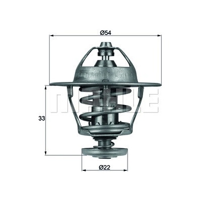Termostat, chladivo MAHLE TX 53 85D