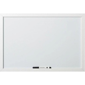 Toptabule.sk MTDR6040BBR Biela magnetická tabuľa v bielom drevenom ráme 100 x 150 cm