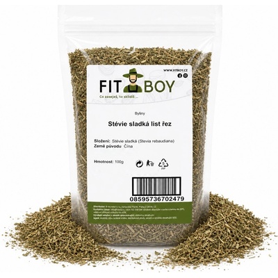 FITBOY Stévia sladká list rez 100 g