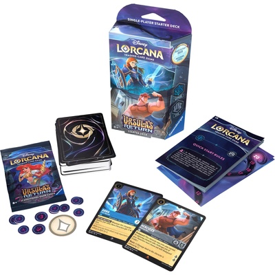 Ravensburger Disney Lorcana Завръщането на Урсула Стартова тестета Sapphire Steel (4050368983381)