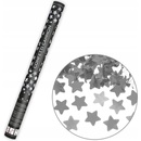 PartyDeco Vystreľovacie konfety v tvare hviezdičiek zlaté 80cm