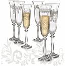 Crystalex Bohemia Skleničky na šampaňské 6 x 190 ml