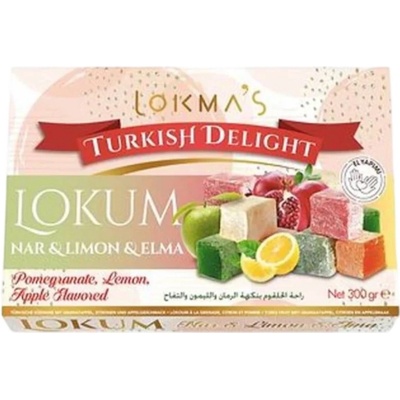 LOKMAS Lokum Turkish Granátové jablko Citron Jablko 300g
