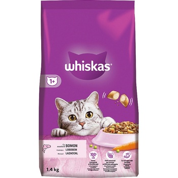 Whiskas Dry s lososem 1,4 kg