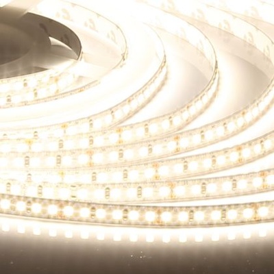 24 V LED лента 2835-120, 12 W/m , IP20, CRI>95 Ra, Професионална ► 10м ролка без пад на напрежение (1182 NW)