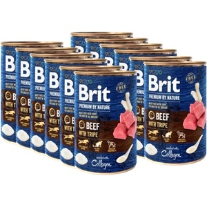 Brit Premium by Nature Говеждо с шкембе 12x400г