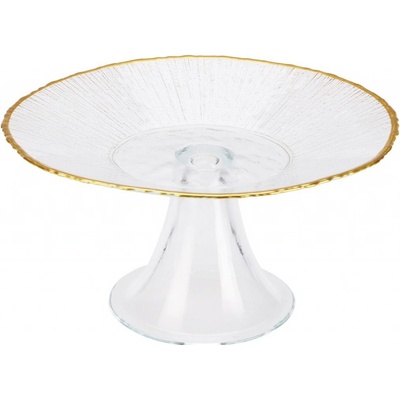 Siaki Collection Skleněný servírovací tác na noze Mia fi 21 cm