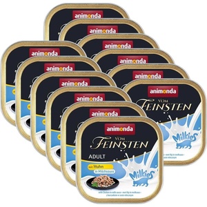 Animonda Vom Feinsten Adult Cat Milkies - пилешко в сметанов сос 12 x 100 g