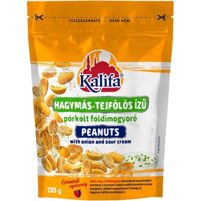 Kalifa Arašídy pražené - cibule a zakysaná smetana (135g)