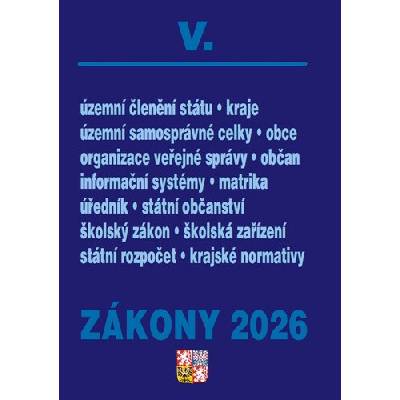 Zákony V 2026 – Veřejná správa, Školství - Poradce s.r.o.