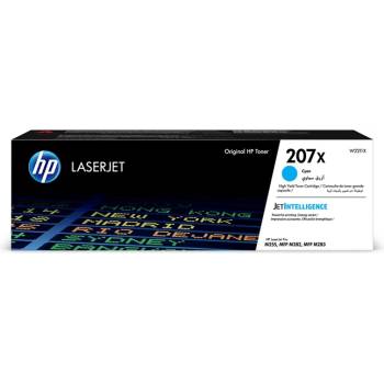 HP Тонер 207X W2211X, M255dw/M283fdn, 2450 страници/5%, Cyan (3020102105)