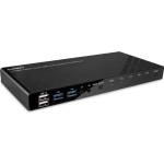 Lindy KVM суич с 4 HDMI 4K60 порта, USB 3.0 и аудио, Lindy 39313 (39313)