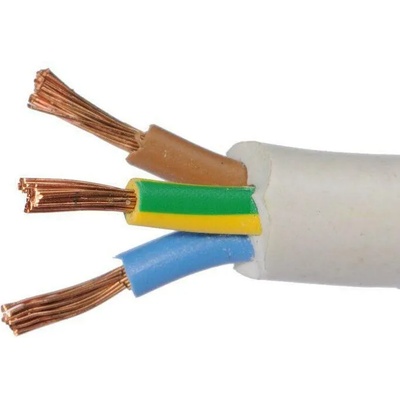 КАБЕЛ ШВПС-Б 3x2.5 H05VV-F БЯЛ (C0101010475)