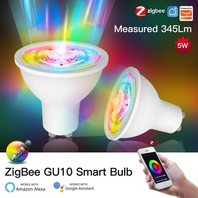 MOES Smart Zigbee Bulb, GU-10, RGB, 5 W
