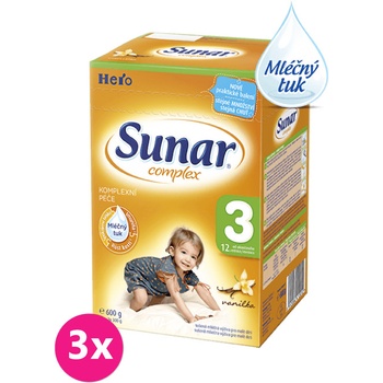 Sunar 3 Complex vanilka 3 x 600 g
