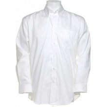 Kustom Kit pánská korporátní oxford košile s kapsičkou a dlouhým rukávem 85% bavlna K105 bílá