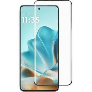  Удароустойчив стъклен протектор за Motorola Edge 60 Pro 5G - с черна рамка