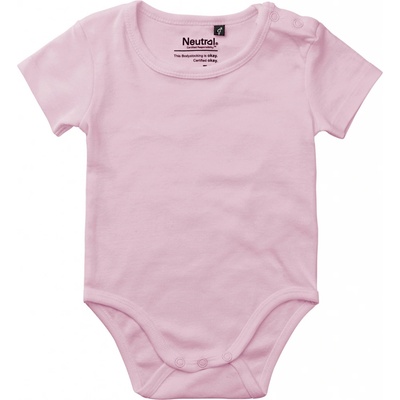 Neutral Dojčenské body s krátkym rukávom NE Light Pink