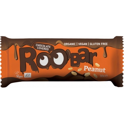 Roobar Chocolate covered peanut bar BIO 30g