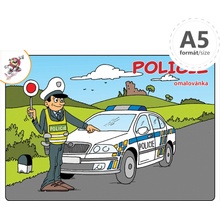 Omaľovánka a5 polícia