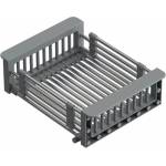 Quadron Правоъгълна кошница за оттичане Quadron Unique от неръждаема стомана - сива (B3821_GR) Мивка за вграждане