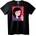 NOONEBRAND Тениска аниме момиче с червени очи - XL, Black