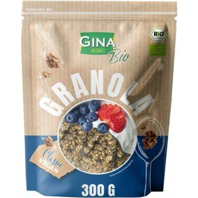 Gina Granola Classic Pečené bio křupavé müsli s ovesnými vločkami Gina 300 g