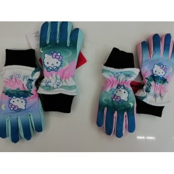 Lyžiarske rukavice Hello Kitty - Tyrkysové