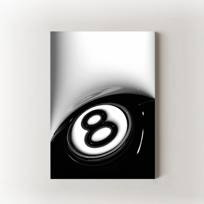 8ball Velikost: 30x40 cm, Rám: Bez Rámu