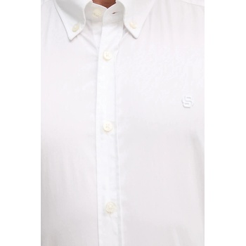 HUGO BOSS Риза boss в бяло със стандартна кройка с яка с копче 50545234 (50545234)