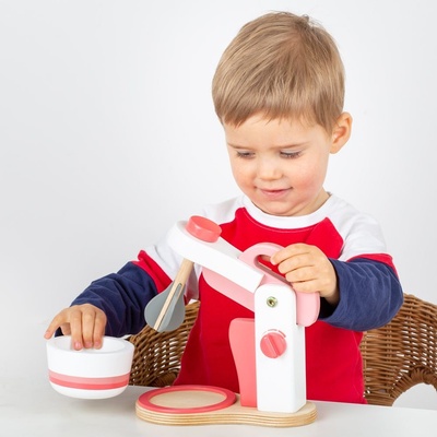 Bigjigs dřevěný mixér růžový – Sleviste.cz