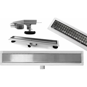 Rea Комплект душ канал с капак 90 см Rea Pure Neo Inox (5902557323159)