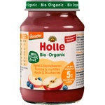 Holle Био пюре Ябълка и боровинка 5м+, 190 g (1546429)