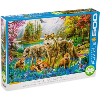EUROGRAPHICS Пъзел Eurographics от 500 XXL части - Семейство вълци (65005360)
