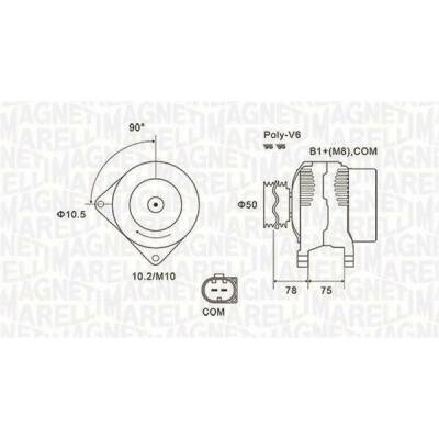 generátor MAGNETI MARELLI 063731825010