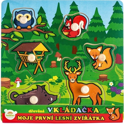Teddies vkládačka Moje první lesní zvířátka