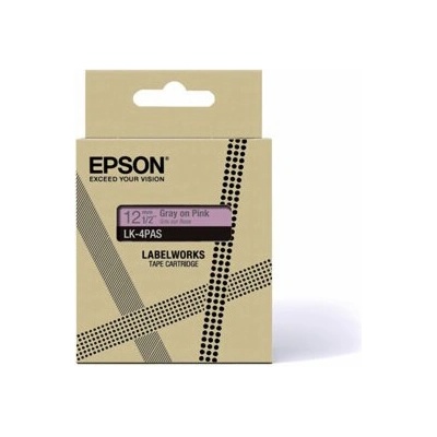 Epson LabelWorks LK-4PAS Světlá růžová šedá Role 1,2 cm